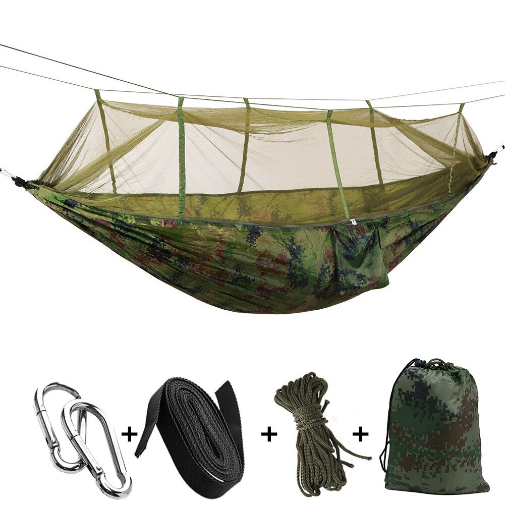 Cheap Goat Tents Outdoor Hammock With Anti Mosquito Net Detachable Hiking Travel Camping 1 2 Person Tent Backyard Hammock   